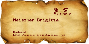 Meiszner Brigitta névjegykártya